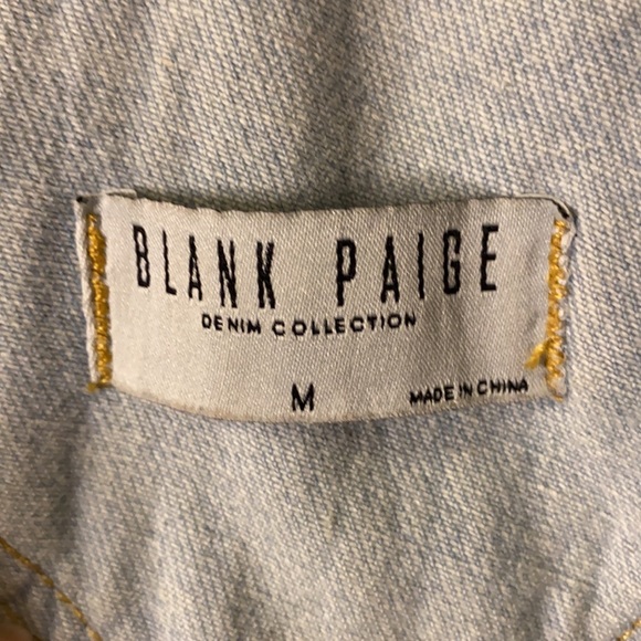 Light Wash Denim Overall Shorts - Picture 3 of 4